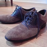 Cole Haan Air Colton Suede Saddle Shoes Mens Size 10 brown