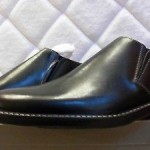 Cole Haan black leather slide on