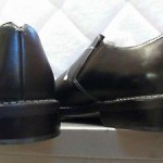 Cole Haan black leather slide on