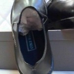 Cole Haan black leather slide on