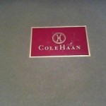Cole Haan black leather slide on