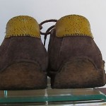 Mens sz 8.5 M Brown/yellow DIESEL lace tie casual walking shoes rare crepe soles