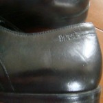 mens hugo boss lace up dress shoe made in italy black leather oxford size 8