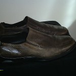COLE HAAN NIKE AIR BROWN LOAFERS LEATHER UPPER SIZE 11.5