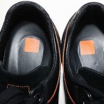 BOSS HUGO BOSS ORANGE LABEL BLACK LEATHER/SUEDE SNEAKERS Sz 44 / US 11