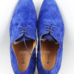 HUGO BOSS BLACK LABEL BLUE SUEDE SHOES MODAROS 100% LEATHER NEW SIZE 9, 42 ITALY