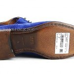 HUGO BOSS BLACK LABEL BLUE SUEDE SHOES MODAROS 100% LEATHER NEW SIZE 9, 42 ITALY