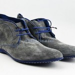 HUGO BOSS BLACK LABEL GRAY SUEDE SHOES SORREN 100% LEATHER NEW SIZE 9, 42 ITALY