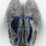 HUGO BOSS BLACK LABEL GRAY SUEDE SHOES SORREN 100% LEATHER NEW SIZE 9, 42 ITALY