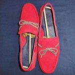 New COLE HAAN Air Grant 14 M Suede Drivers Loafers Red Men NEW IN BOX