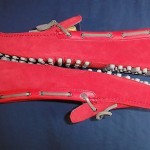 New COLE HAAN Air Grant 14 M Suede Drivers Loafers Red Men NEW IN BOX