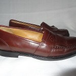 COLE HAAN Men’s BROWN Fringe LEATHER Slip-On Loafers Shoes – Size 10M