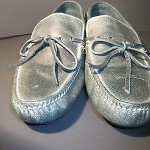 Cole Haan Air Grant Teal Green Leather Moccasin Driving Shoes C10553 Size 10 M