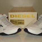 DIESEL Men’s Gunner On White/ Grey/ Orange Fashion Sneakers Shoes Size 13 New