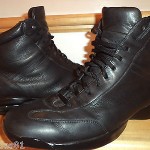 COLE HAAN NIKE AIR MENS DEEP BLACK LEATHER CITY ANKLE BOOTS DRESS / CASUAL 11.5