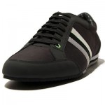 $225 Hugo Boss “GREEN” Victoire Fashion Sneakers Mens Black Shoes 13 46 Kicks