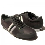 $225 Hugo Boss “GREEN” Victoire Fashion Sneakers Mens Black Shoes 13 46 Kicks