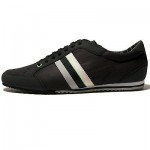 $225 Hugo Boss “GREEN” Victoire Fashion Sneakers Mens Black Shoes 13 46 Kicks