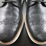 Cole Haan Lunargrand Lunarlon Lunar Longwing Wingtip Black Leather 10