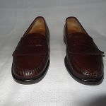 COLE HAAN Men’s BROWN Fringe LEATHER Slip-On Loafers Shoes – Size 10M