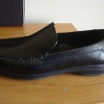 NIB $178 Cole Haan 12M Air Keating black leather loafers rubber sole comfy class