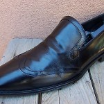 Hugo Boss Mens Dress Shoes Size 10M Black Leather Casual Comfort Slip On Loafers