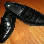 Cole Haan 410072 Men’s BLACK LEATHER Penny Loafers Size 9.5 M  EUC