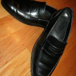 Cole Haan 410072 Men’s BLACK LEATHER Penny Loafers Size 9.5 M  EUC