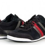 Hugo Boss Green Men’s Sneakers Akeen Navy Blue 50247604 417 New W Box Authentic
