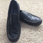 Men’s Cole Haan Black Leather Hudson Venetian Loafer in size 11