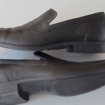 Men’s Cole Haan Nike Air soft black leather casual loafers slip ons sz 9M