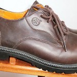 Mens Size 9 M Timberland Waterproof Brown Leather Casual Oxfords Shoes Lace Up