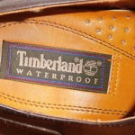 Mens Size 9 M Timberland Waterproof Brown Leather Casual Oxfords Shoes Lace Up