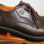 Mens Size 9 M Timberland Waterproof Brown Leather Casual Oxfords Shoes Lace Up