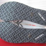 NEW DIESEL SOLAR WHITE AND GRAY LEATHER MENS SNEAKERS SIZE 11