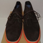 NIB Cole Haan LUNARGRAND Chukka Sz 11.5 M Woodbury Brown Suede Orange sidewalls