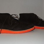 NIB Cole Haan LUNARGRAND Chukka Sz 11.5 M Woodbury Brown Suede Orange sidewalls