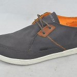 Diesel ‘Joyful’ Men’s Gray Canvas with Orange Accent Oxford Size 12 M