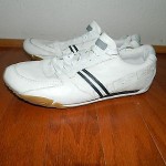 DIESEL Men’s BARNER White Lace Up Leather Fashion Sneakers Shoes US 10 EU 43