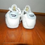 DIESEL Men’s BARNER White Lace Up Leather Fashion Sneakers Shoes US 10 EU 43