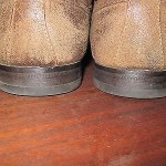 Men’s Authentic Hugo Boss Slip On Shoes, Distressed Brown, Size 8M