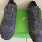 NWB Hugo Boss Men’s Fashion Sneakers Space Up Leather Shoes  SIZ 10 US 43 ER