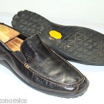 COLE HAAN SZ 12 M BLACK LEATHER  SLIP ON MOC LOAFER COMFORT  SHOES