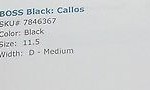 $295 HUGO BOSS NIB Men’s size 11.5 D black ankle BOOTS Callos NEW IN BOX