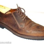 COLE HAAN 10.5 M  BROWN LEATHER OILED OXFORDS COMFORT  SHOES