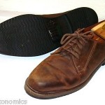 COLE HAAN 10.5 M  BROWN LEATHER OILED OXFORDS COMFORT  SHOES