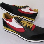BRAND NEW DIESEL MEN ARAMIS BLACK RED NIGHT FASHION  SNEAKERS SHOES $145 SIZE 12