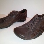 DIESEL MENS ATHLETIC TENNIS SHOES SNEAKERS BROWN SUEDE LEATHER CLEAN SIZE 8.5