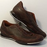 COLE HAAN NIKE AIR MEN’S DISTRESSED LEATHER OXFORD SHOES ,BROWN SNEAKERS  11 M.