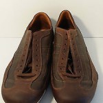 COLE HAAN NIKE AIR MEN’S DISTRESSED LEATHER OXFORD SHOES ,BROWN SNEAKERS  11 M.